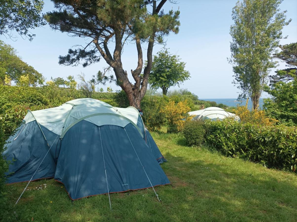 Tente 3 Chambres, Petit Camping Familial Vue Mer Plestin-les-Grèves Exterior foto